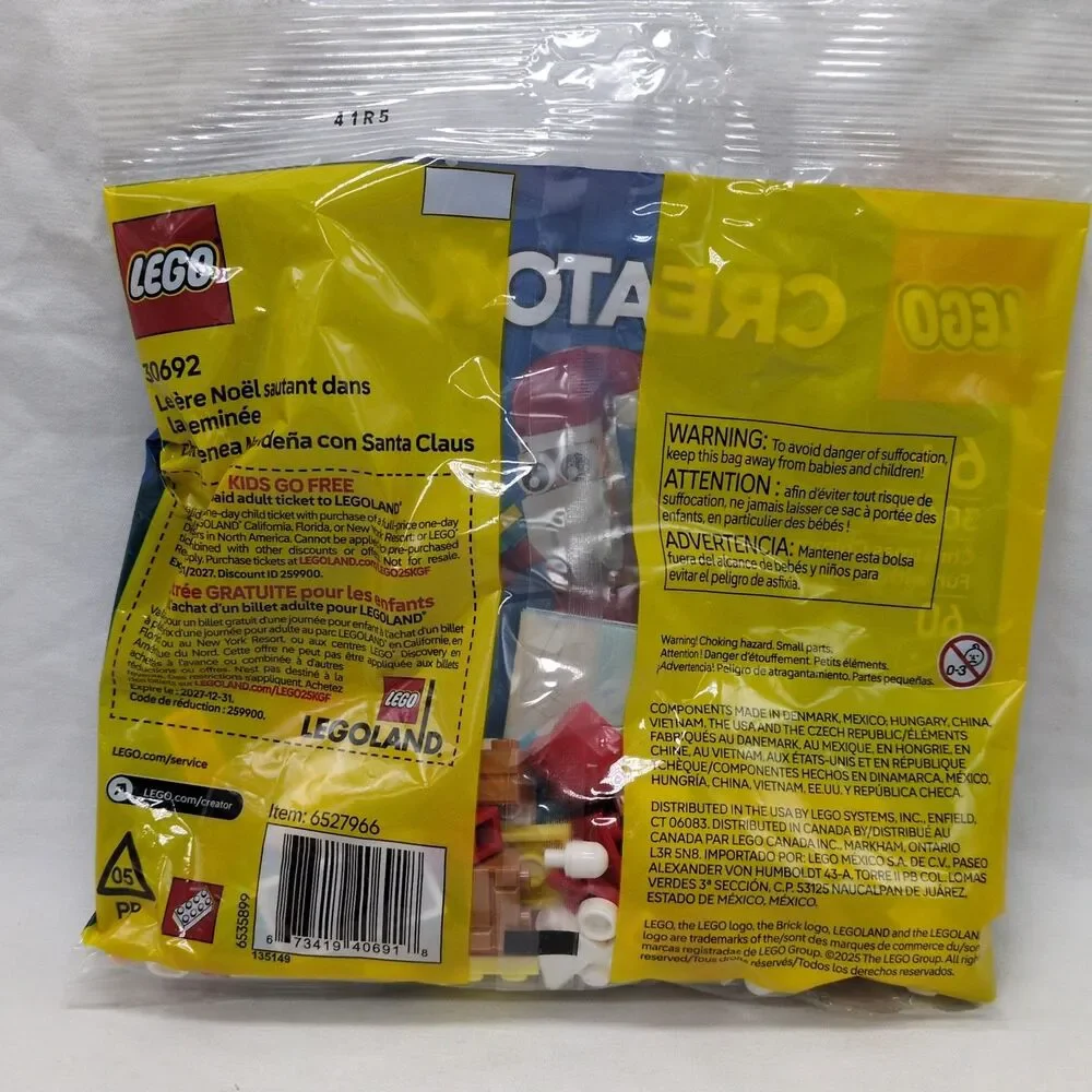 Lego Creator Christmas Chimney Fun With Santa 60 Pcs 30692